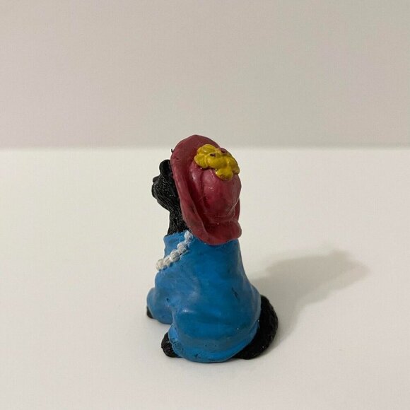 Vintage 1998 Topps Cat Plastic Figure Toy Pearls Sun Hat Kitty 1.5 Inch Tall - Picture 4 of 15